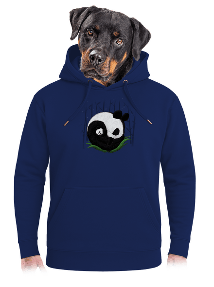 Dvě spící pandy unisex mikina premium Navy