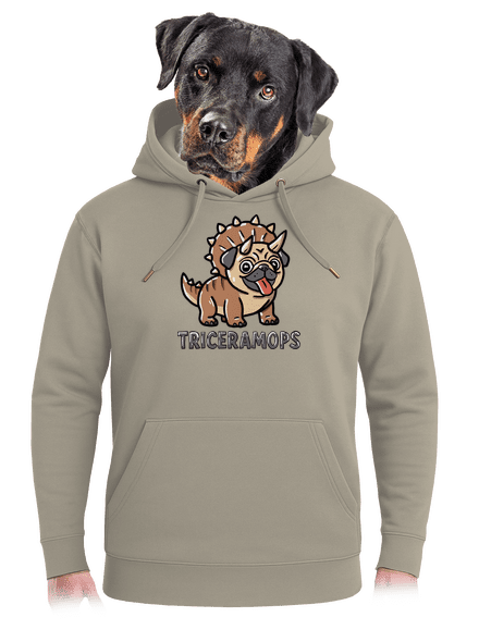 Triceramops unisex mikina premium Pastel Macchiato