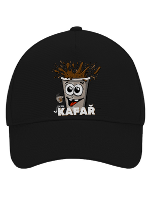 Jsem kafař kšiltovka baseballka Black