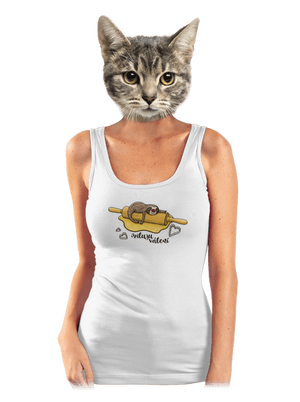 Miluju válení dámské tílko klasické White