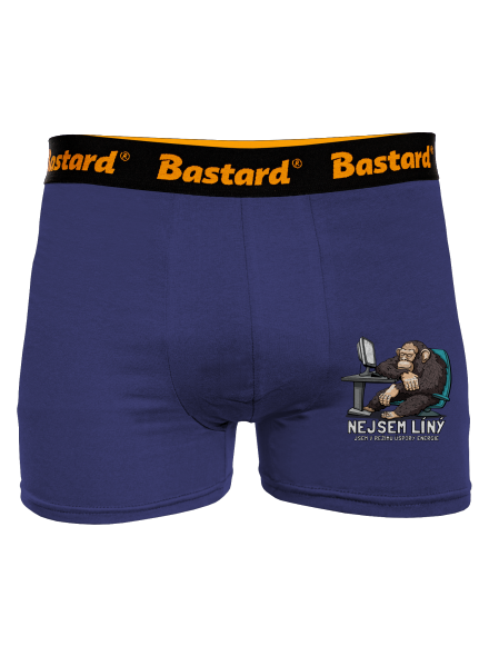 Nejsem líný boxerky Blue Navy