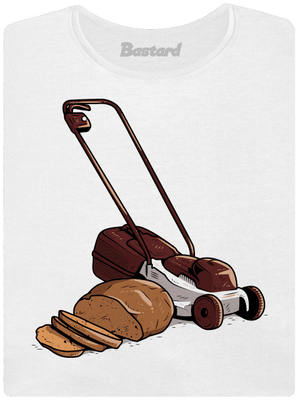 Sekačka s chlebem dámské tričko s lemem White