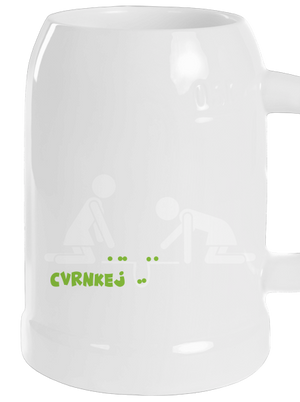 Cvrnkej půllitr White