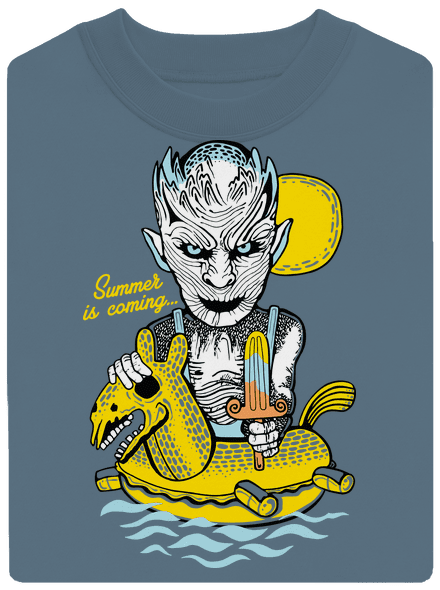Summer is coming 2 unisex mikina bez kapuce Nordic Blue
