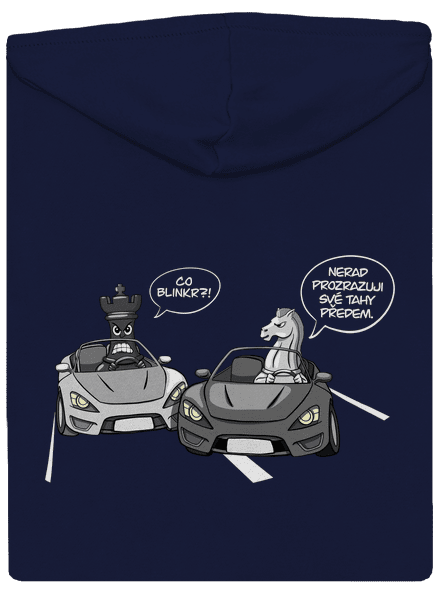 Co blinkr? pánská mikina na zip Navy