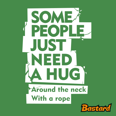 Hug around the neck