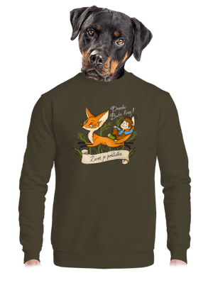 unisex mikina bez kapuce