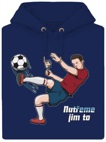 Natřeme jim to - Fotbal unisex mikina premium Navy