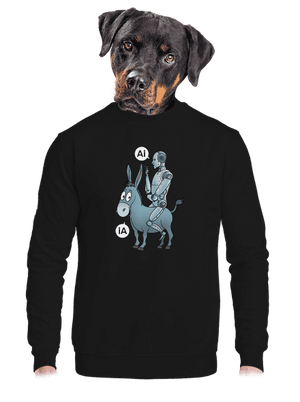 unisex mikina bez kapuce