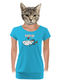 dámské tričko s lemem