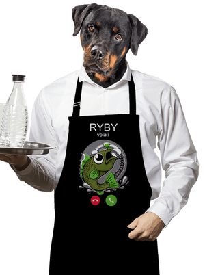 Ryby volají zástěra Black