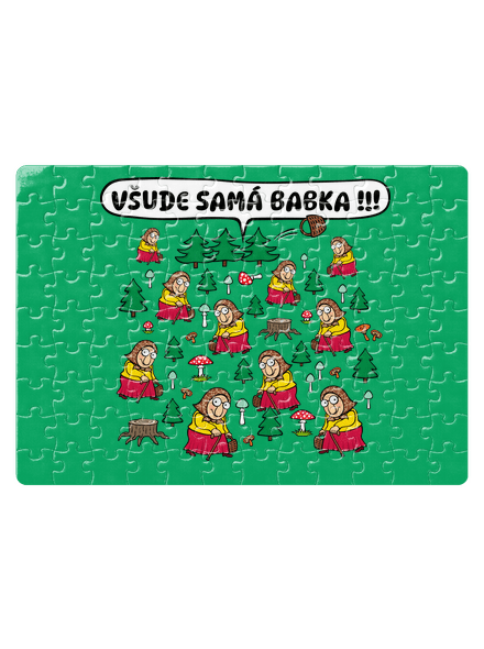 Všude samá babka puzzle White