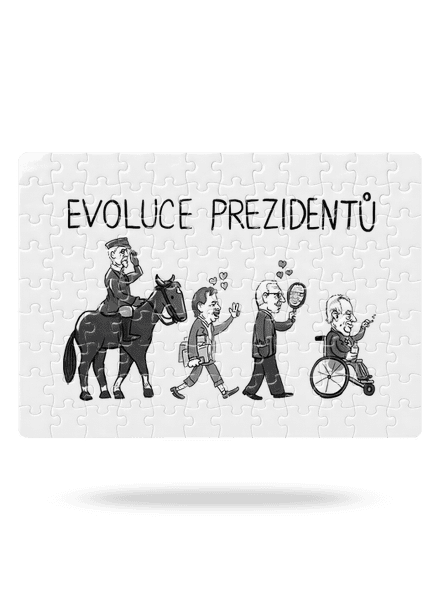 Evoluce prezidentů puzzle White