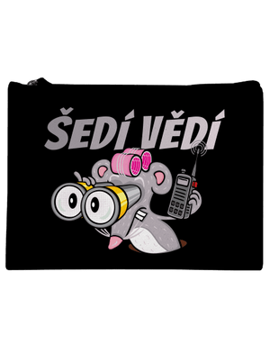 Šedí vědí - myš taštička Black