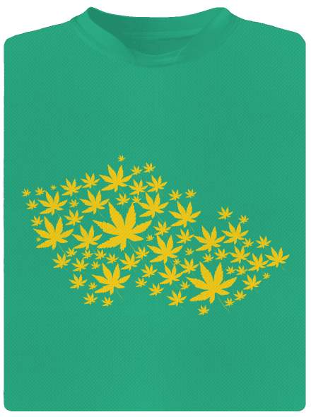 Ganja country pánské sportovní tričko Mint Mal