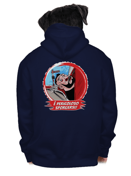 É pericoloso sporgersi pánská mikina na zip Navy