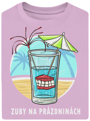 Zuby na prázdninách unisex tričko oversized Orchid