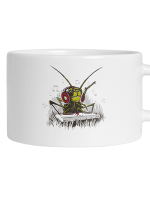 DJ cvrček hrnek makronka White