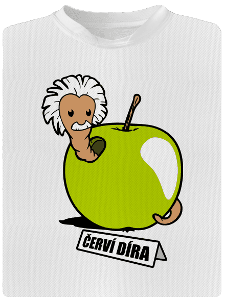 Červí díra dětské sportovní tričko White