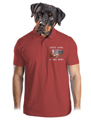 Ještě level pánská polokošile Burgundy