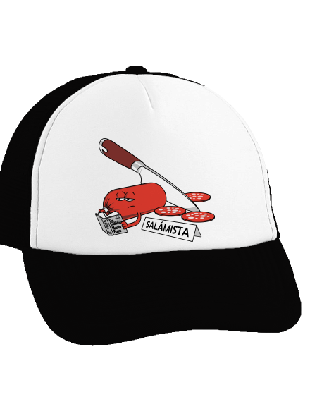 Salámista kšiltovka truckerka Black cap