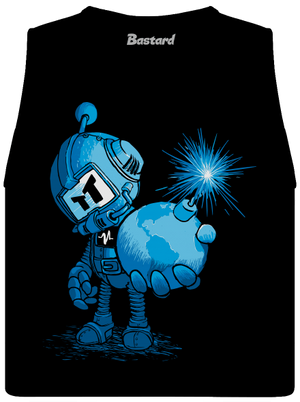 Časovaná bomba dámské tílko volné Black