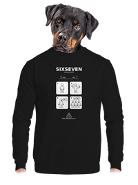 unisex mikina bez kapuce