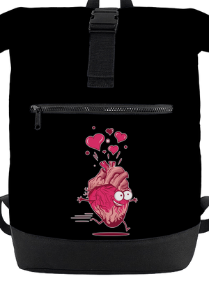 Zamilovaná srdíčka batoh Black