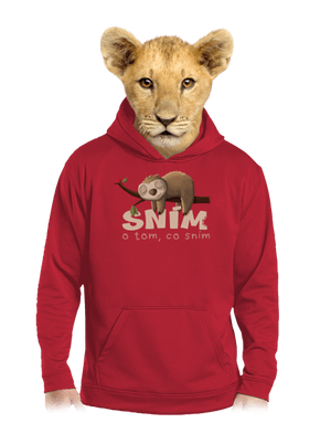 Sním o tom, co sním dětská mikina klokanka Fire Red