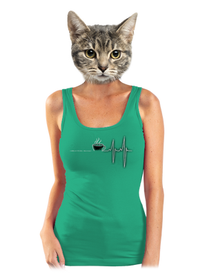 Coffee help dámské tílko klasické Mint Mal