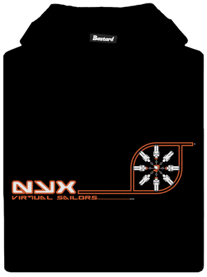 NYX Virtual Sailors dětská mikina klokanka Black