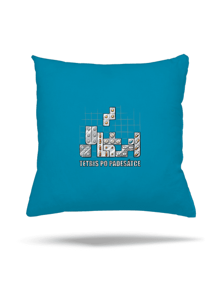 Tetris polštář Blue Turquoise
