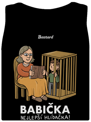 Babička hlídačka dámské tílko klasické Black