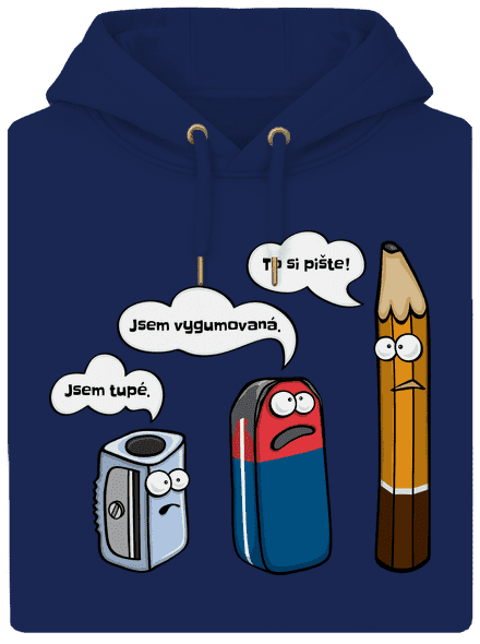 To si pište unisex mikina premium Navy