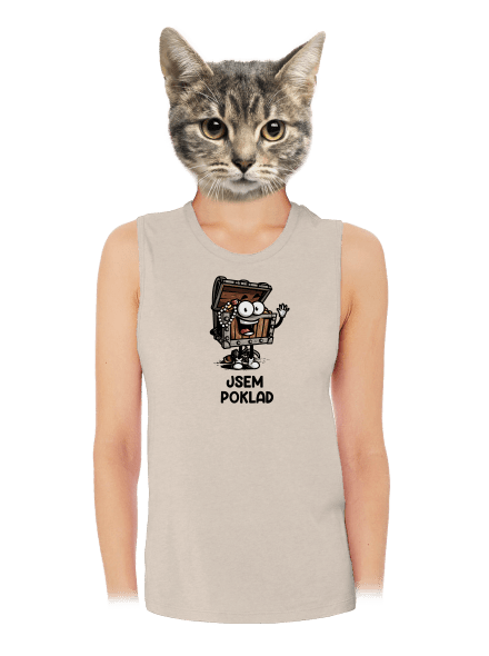 Jsem poklad dámské tílko volné Heather Peach