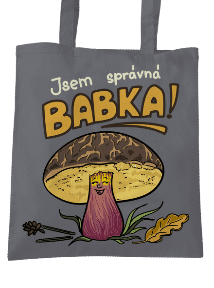 Babka a hříbeček taška Graphite grey