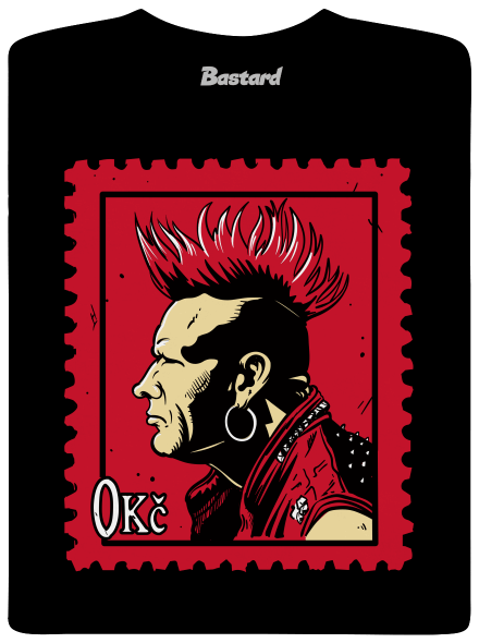 Známka punku pánské dlouhý rukáv Black