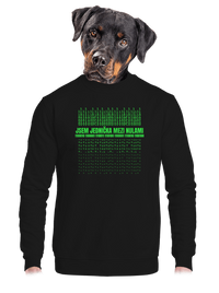 unisex mikina bez kapuce