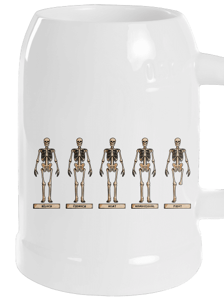 Kostry půllitr White