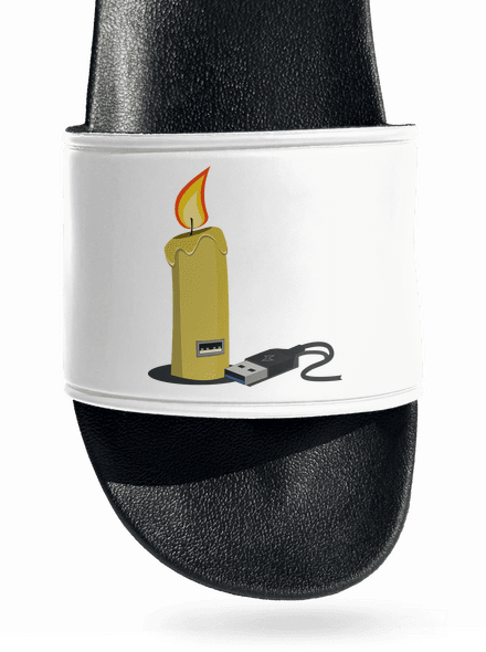 USB svíčka pantofle White