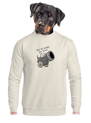 unisex mikina bez kapuce