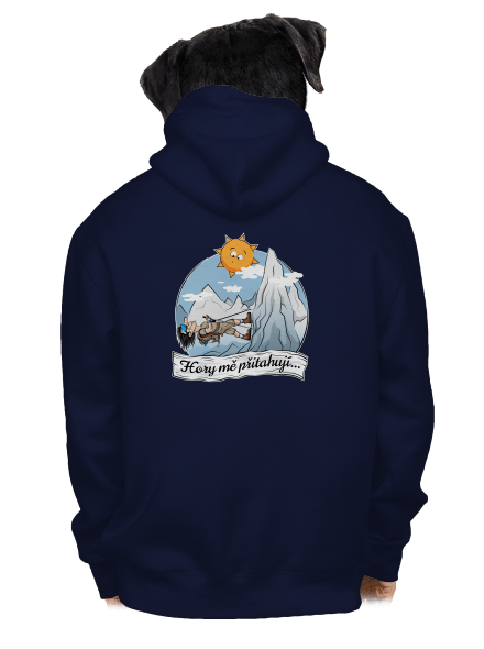 Hory mě přitahují pánská mikina na zip Navy
