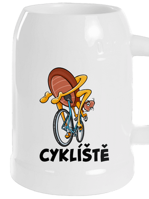 Cyklíště půllitr White