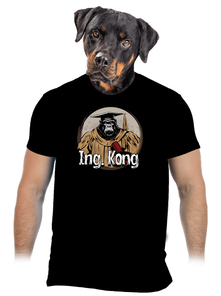 Ing. Kong pánské tričko Black