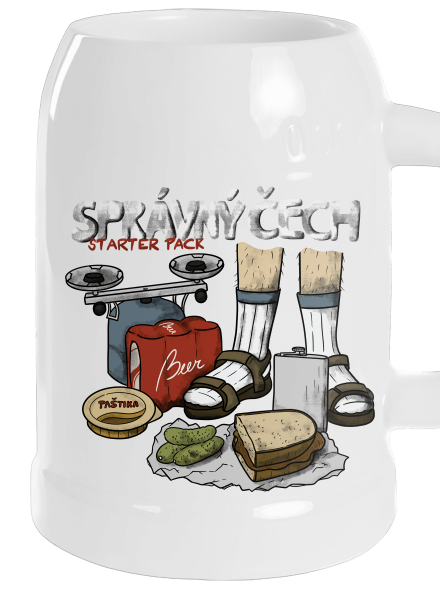 Správný Čech půllitr White