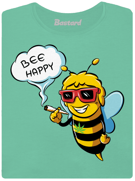 Bee happy dámské tričko premium Mint Mal