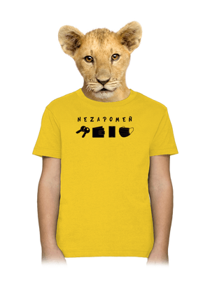 Nezapomeň dětské tričko Gold