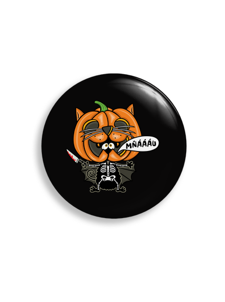 Halloweenská kočička placka uni