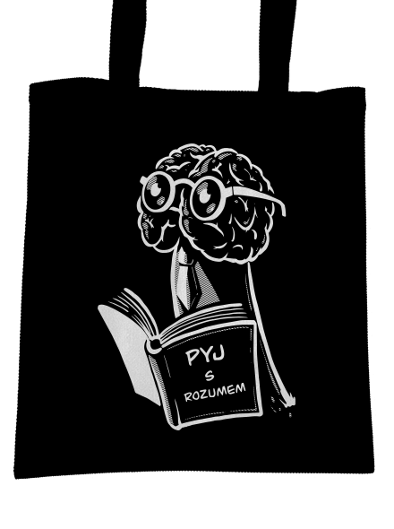 Pyj s rozumem taška Black