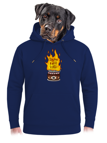 Sfoukni svíčky unisex mikina premium Navy